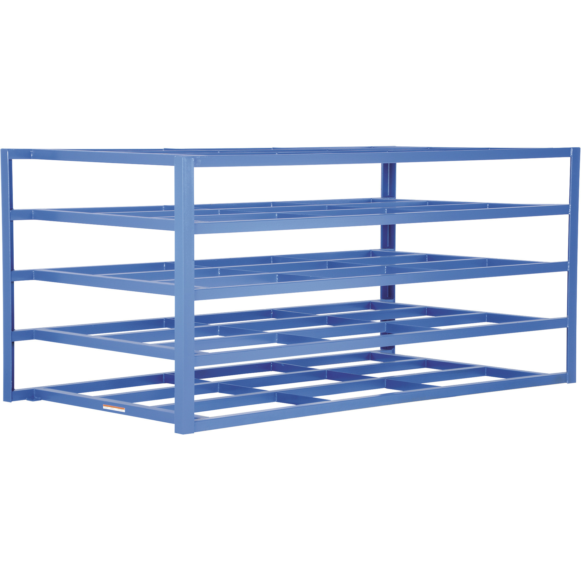 Vestil Horizontal Sheet Rack - 103in.L x 55in.W x 48in.H, 2000-Lb. Capacity Per Shelf, 5 Shelves, Model# SHEET-R-57